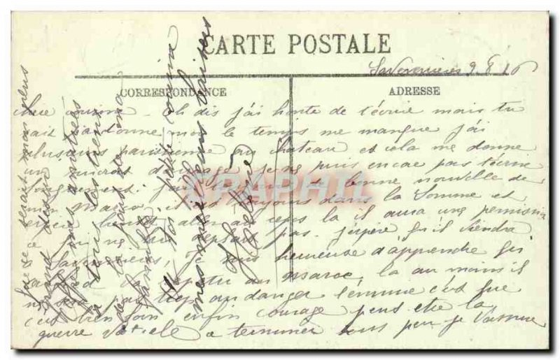 Angers Old Postcard Hotel Post