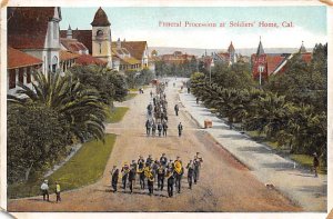 Funeral Procession at Soilders' Home Los Angeles California  