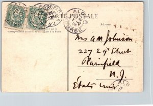 JUDAICA Alger Algeria 1906 Postcard La Synagogue