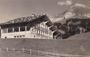 Switzerland Adelboden Chalet International des Eclaireuses Real Photo