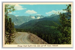 Postcard CO Chicago Creek Road Mt. Evans Colorado Vintage Standard View Card 