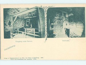 Pre-1907 TWO INTERIOR SCENES Heidelberg Germany hJ6571