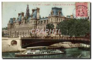 Paris - 4 - Breakfast Town - Old Postcard