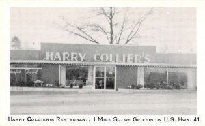 Griffin Georgia Harry Collier's Restaurant Vintage Postcard AA36634