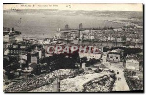 Postcard Old Marseille Panorama Ports