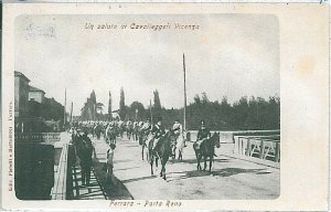 CARTOLINA d'Epoca: FERRARA Città: CAVALLEGGERI DI VICENZA - REGIMENTALI