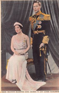 King George VI and Queen Elizabeth - British Royalty Postcard