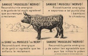 Apache Native American Indian Woman Advertising Musculosine Byla Trade Card