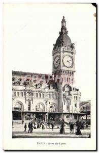 Old Postcard Paris Gare de Lyon