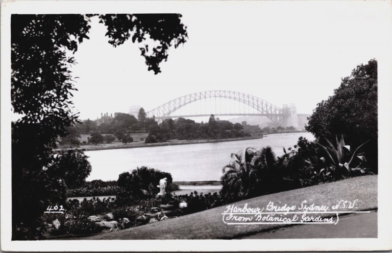 Australia Sydney Harbour Bridge Vintage RPPC C104