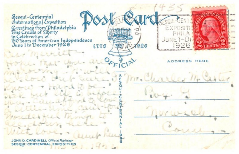 Pennsylvania Philadelphia   Sesqui Centenial International Exposition