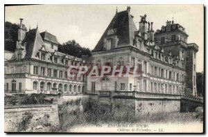 Old Postcard surroundings Tours Chateau de Villandry