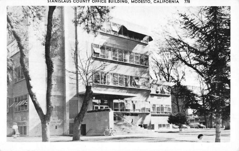 Modesto California Stanislaus Office Building Antique Postcard K90273