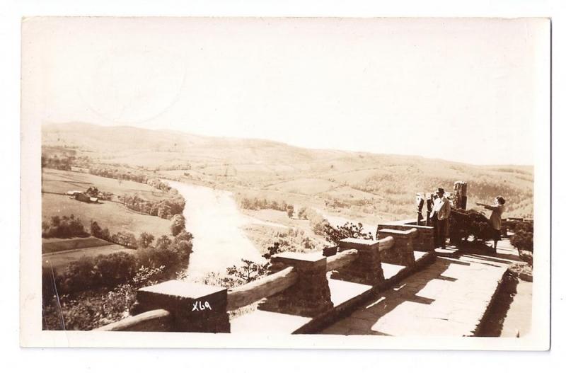 RPPC Marie Antoinette Lookout Rt 6 Towanda Wyalusing PA 1951