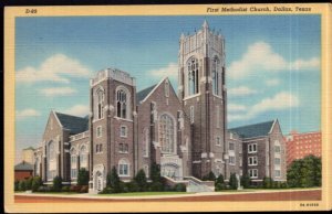 Texas DALLAS First Methodist Church - pm1946 - LINEN