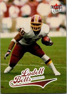 2004 Fleer Football Card Ladell Betts Washington Redskins sk9276