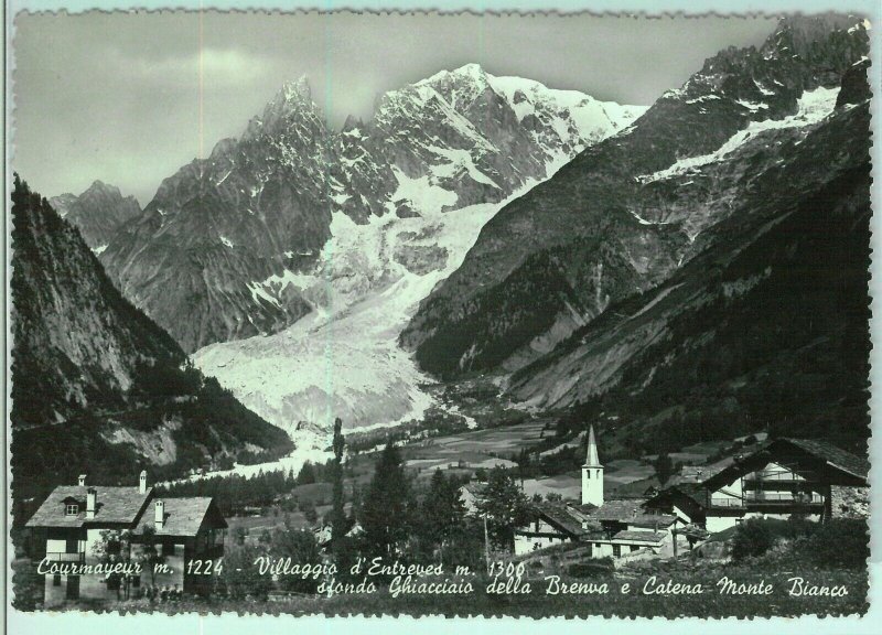 97465  - CARTOLINA d'Epoca -  AOSTA provincia  -  COURMAYEUR Entreves 