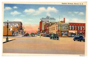 Postcard HOTEL SCENE Huron South Dakota SD AT7264