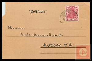 German Reichspost Postcard