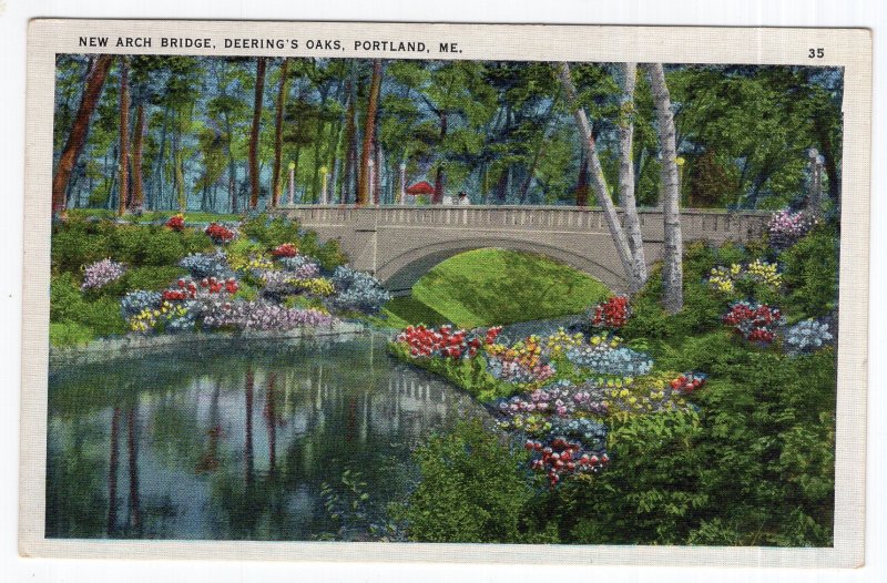 Portland, Me., New Arch Bridge, Deering's Oak