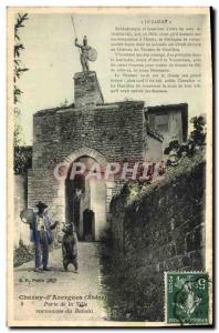 Old Postcard Bear Chazay d & # 39Azergues Gate surmounted city babin TOP