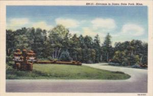 Minnesota Entrance To Itasca State Park Curteich