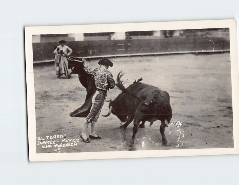 Postcard El Toreo Bullfighting Juarez Mexico