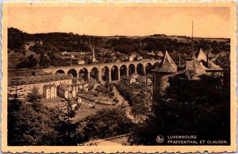 Luxembourg Pfaffenthal Et Clausen Vintage Postcard C015