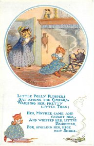 Postcard S/A Molly Brett Dressed Cats Little Polly Flinders Medici Soc. Pk-154