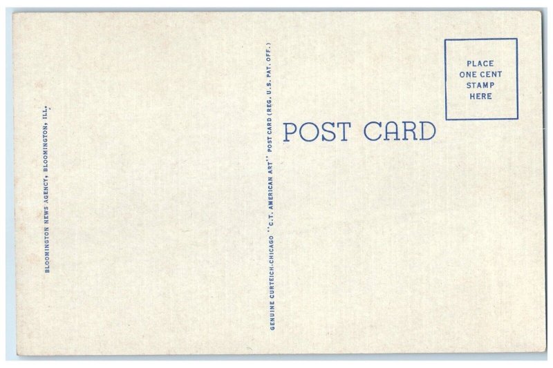 Milner Library On The Illinois State Normal University Campus Normal IL Postcard