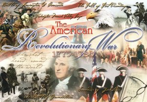 The American Revolutionary War Britain & North America Relation Postcard