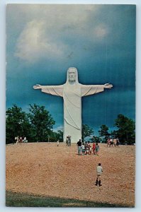 Eureka Springs Arkansas AK Postcard The Christ Of The Ozarks Scene 1967 Vintage