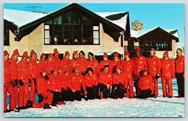 Slinger Wisconsin~Ray Stemper Ski School~Teachers in Slick Red Suits~1960s 