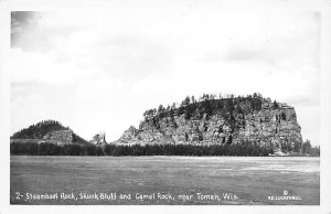 Steamboat Rock Camel Park, Real Photo - Tomah, Wisconsin WI  