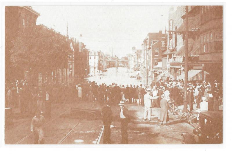 PA York 1933 Florence Wertz Flood Photo West Market Street 1970's Postcard