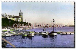 Postcard Old French Riviera La Ciotat Bouches du Rhone Le Port and Lights