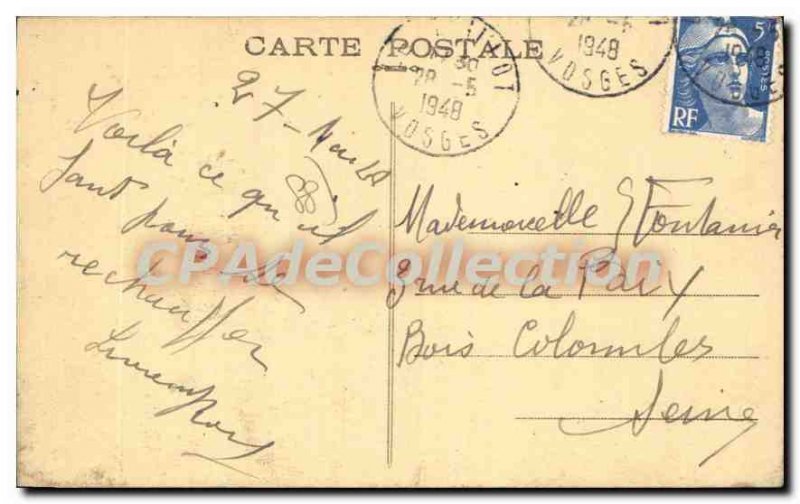 Old Postcard The Vosges in winter