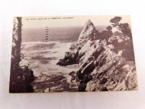 Vintage Early The Scenic Coastline of Monterey, California Postcard P28