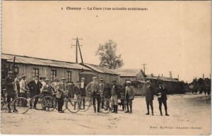 CPA CHAUNY La Gare (vue actuelle exterieure) (156049)