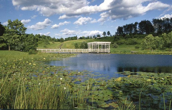 Houston Pond at Newman Arboretum - Cornell Plantations, Ithaca NY, New York