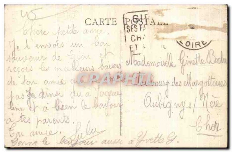 Old Postcard Gien (Loiret) City Hotel