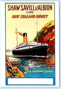SHAW SAVILL & ALBION Repro Advertising NEW ZEALAND Cruise Ship 4x6 Postcard