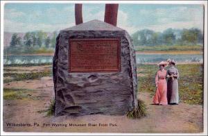 PA - Wilkes-Barre. Fort Wyoming Monument, River Front Park