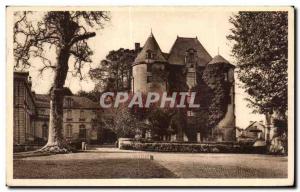 Postcard Old Vic sur Aisne Le Donjon and Castle view of the Court