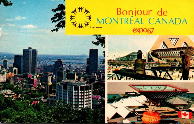 Expos Montreal Expo 67 Bonjour de Montreal Multi View