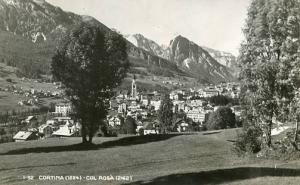 Italy - Cortina and Col Rosa - RPPC