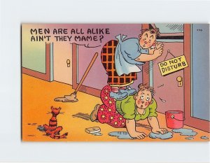 M-127256 Men Are All Alike Ain't They Mame with Ladies Cat Comic Art Print