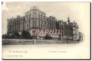 Postcard Old St Germain en Laye Le Chateau Terrace
