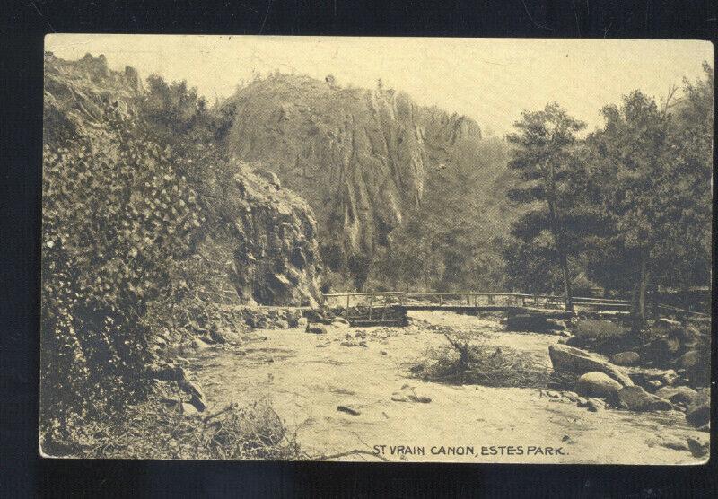 ESTES PARK COLORADO ST. VRAIN CANON ROCKY MOUNTAIN NATIONAL PARK POSTCARD