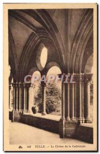 Old Postcard Tulle Cloltre De La Cathedrale